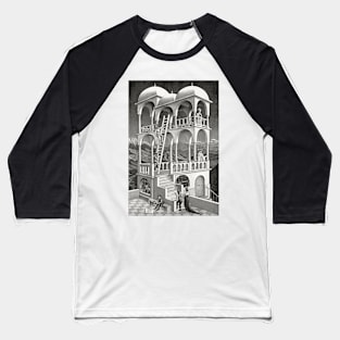 Belvedere Escher Art Print 1958 Imp-Art Poster Maurits Cornelis Escher Optical Illusion Baseball T-Shirt